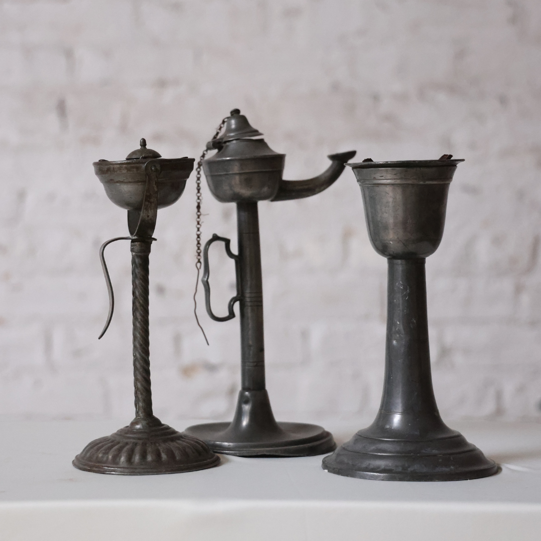 19th Century French Oil Lamps (Set of 3) - Thumbnail 2