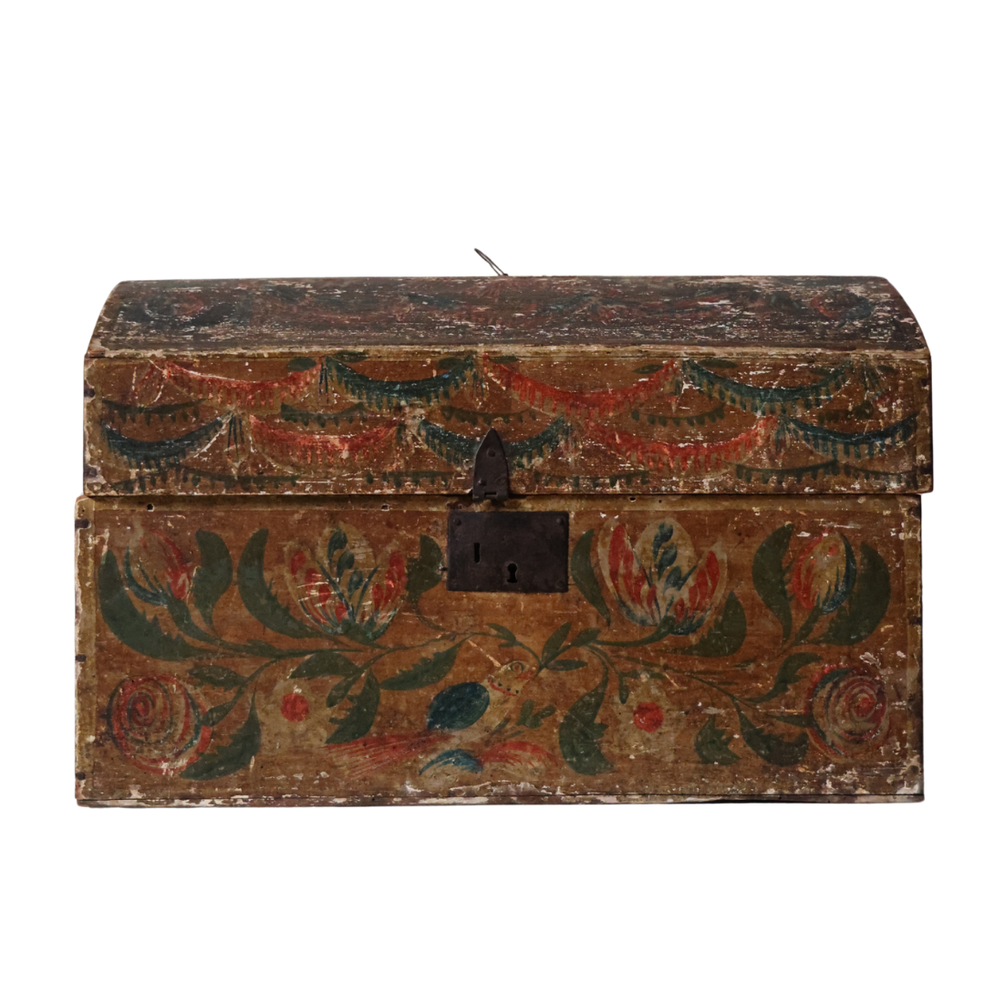 18th Century Handpainted French Wedding Box - Thumbnail 2