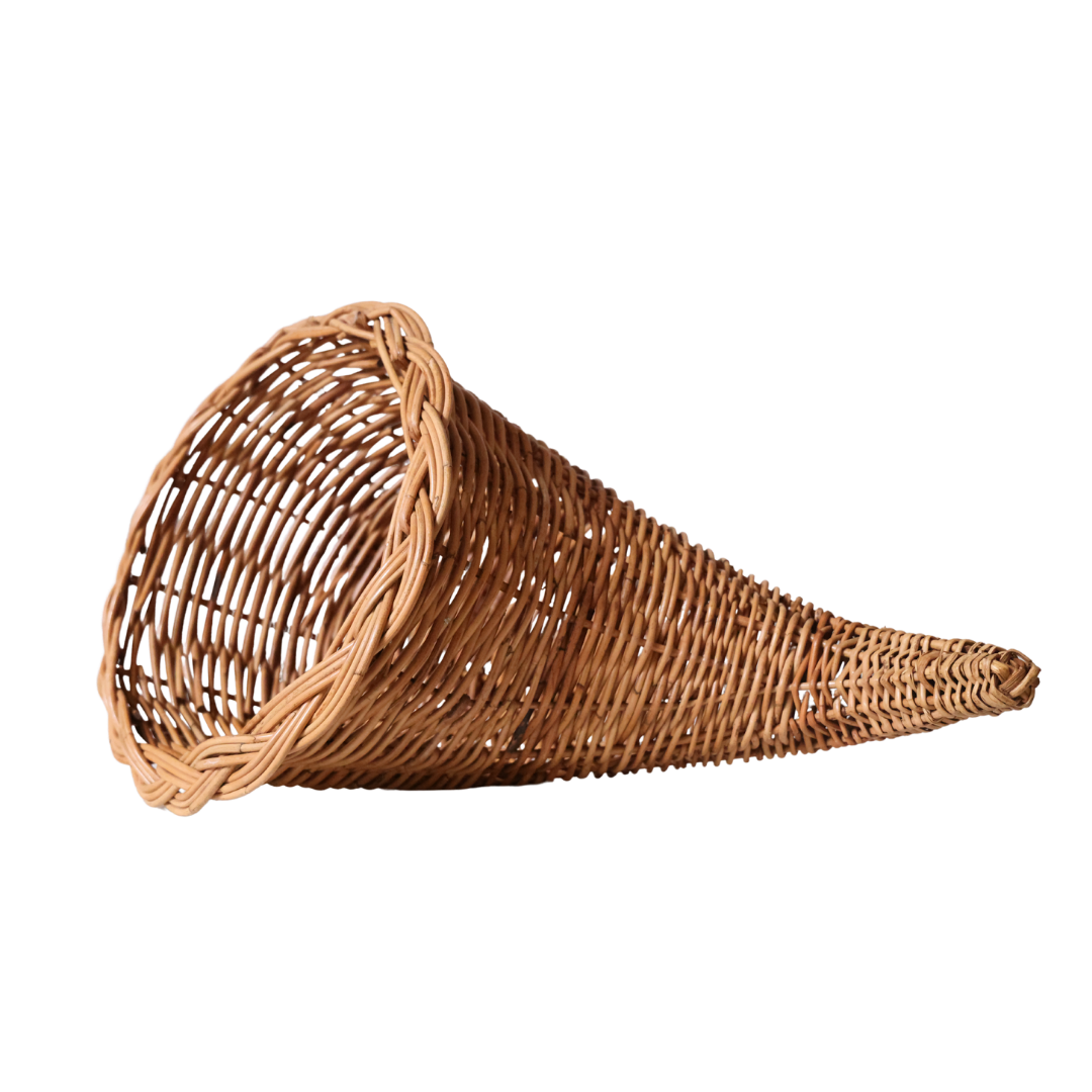 Christopher Collection Wicker Cornucopia - Thumbnail 2
