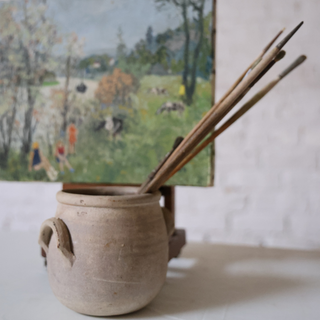 Early 20th Century French Skinny Paint Brushes (Set of 8)
