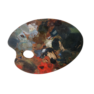 Late 19th Century Medium Artist's Palette (C)
