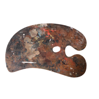 19th Century Extra Large Artist's Palette
