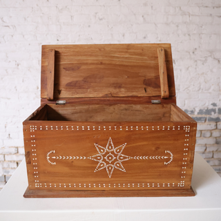 1900's North African Bone Inlaid Box (B)
