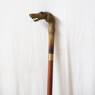 19th Century Dog Head Cane
