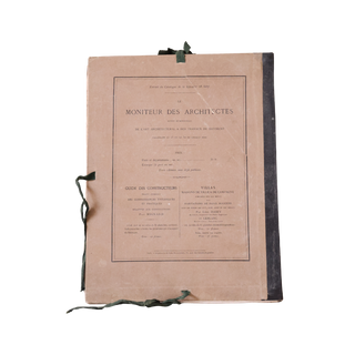 1869 French Architecture Book (Beige)
