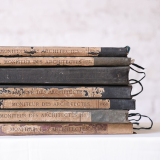 1869 French Architecture Book (Beige)
