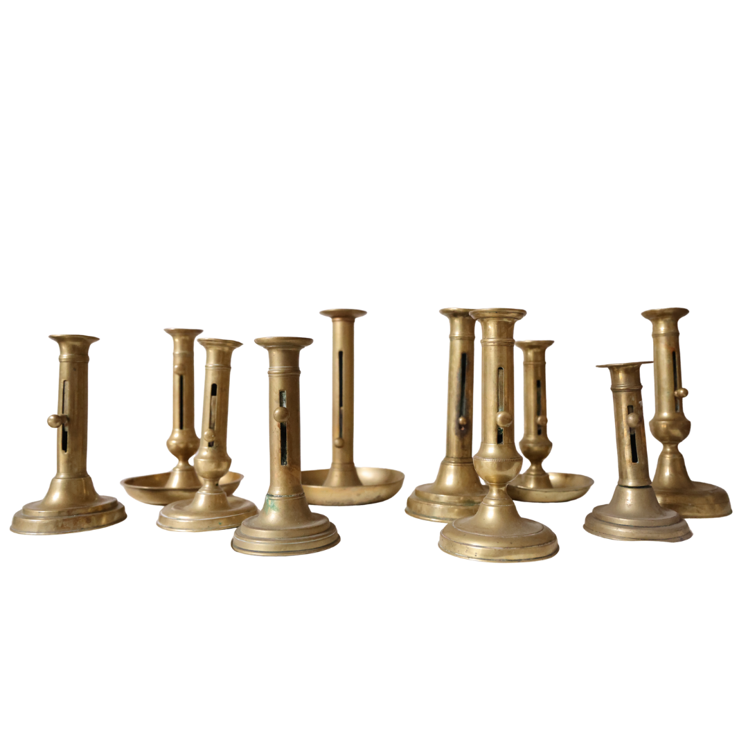 Early 20th Century Brass Candlestick - Thumbnail 2