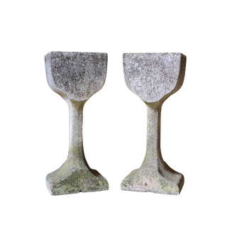 1950's French Outdoor Concrete Planters (Set of 2)
