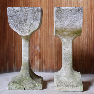 1950's French Outdoor Concrete Planters (Set of 2)
