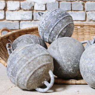 1920's French Metal Fishing Floats (Set of 6)
