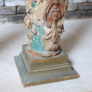 18th Century Painted and Parcel Gilt Columns (Set of 2)
