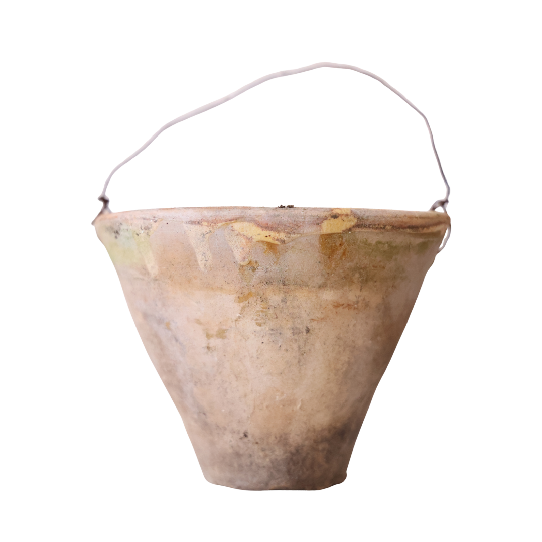 19th Century Terracotta Candle Pot (Large) - Default Title - Christopher Collection