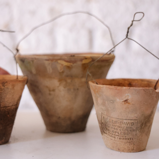 19th Century Terracotta Candle Pot (Large)
