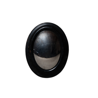 Mid Century Small Convex Witch Mirror (C)
