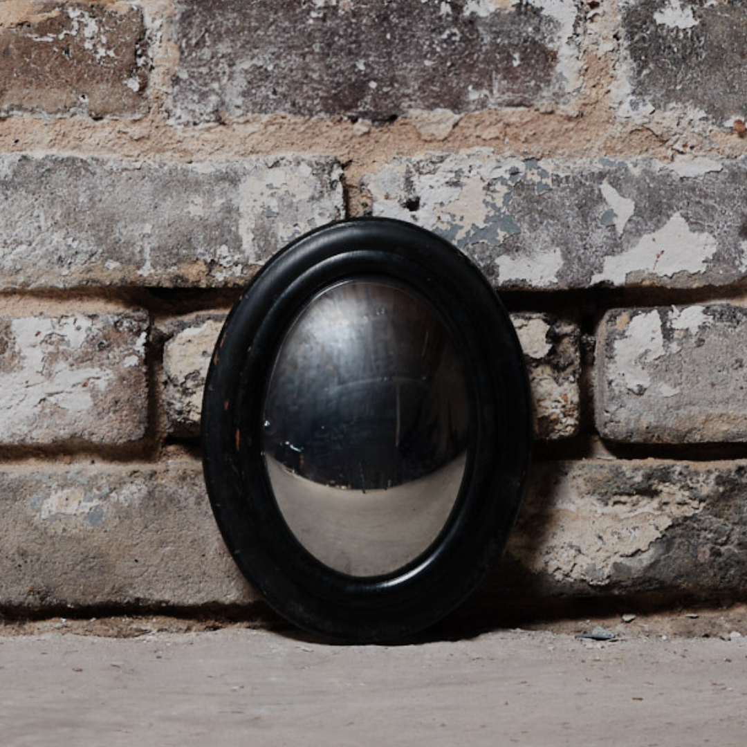 Mid-Century Extra Small Convex Witch Mirror (B)