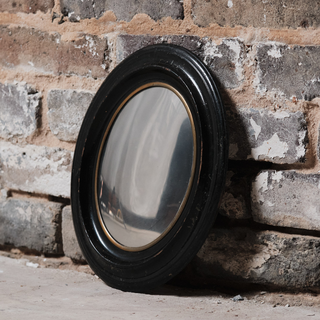 Mid Century Small Convex Witch Mirror (A)
