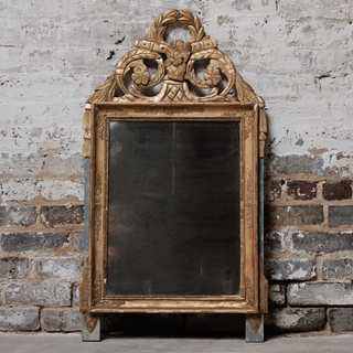 18th Century Louis XVI Giltwood Trumeau Mirror (B)
