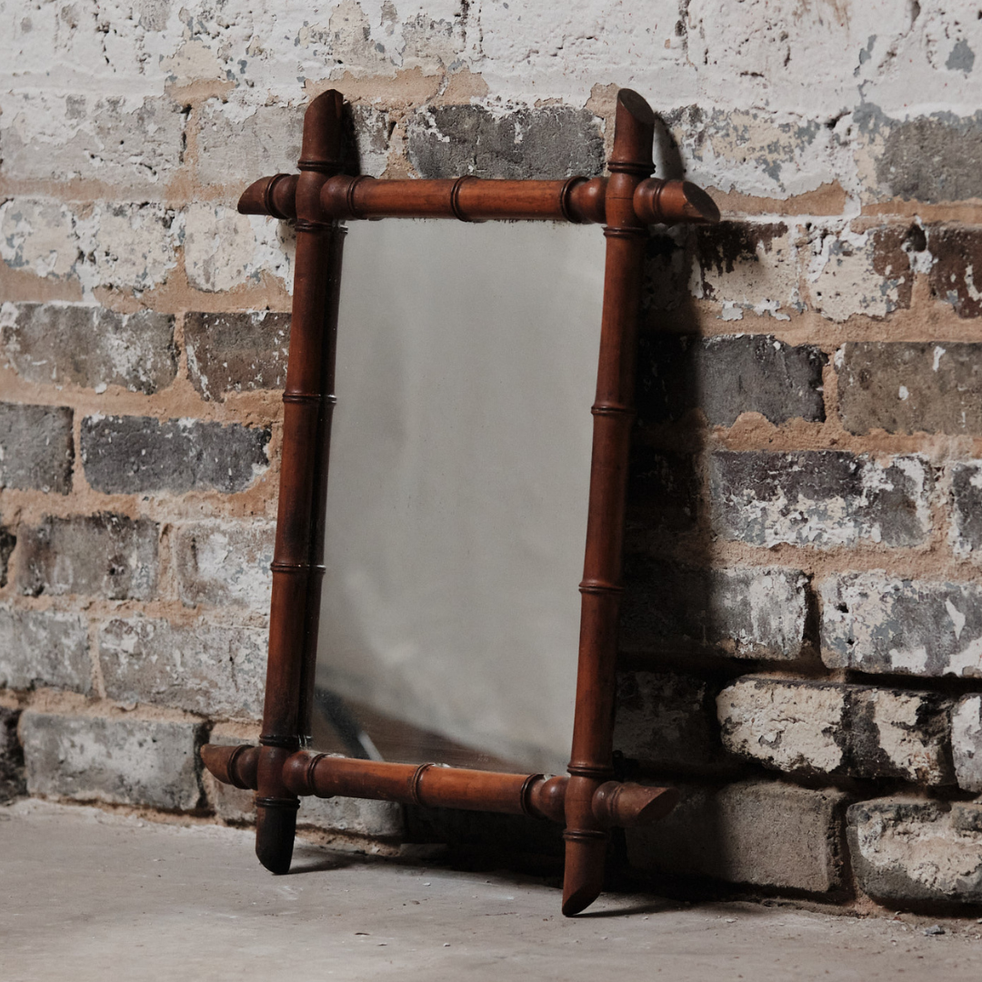 Christopher Collection Bamboo Mirror - Thumbnail 2