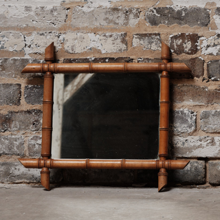 1920s Large Faux Bamboo Mirror (B)
