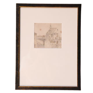 19th Century French Village Sketch (C)
