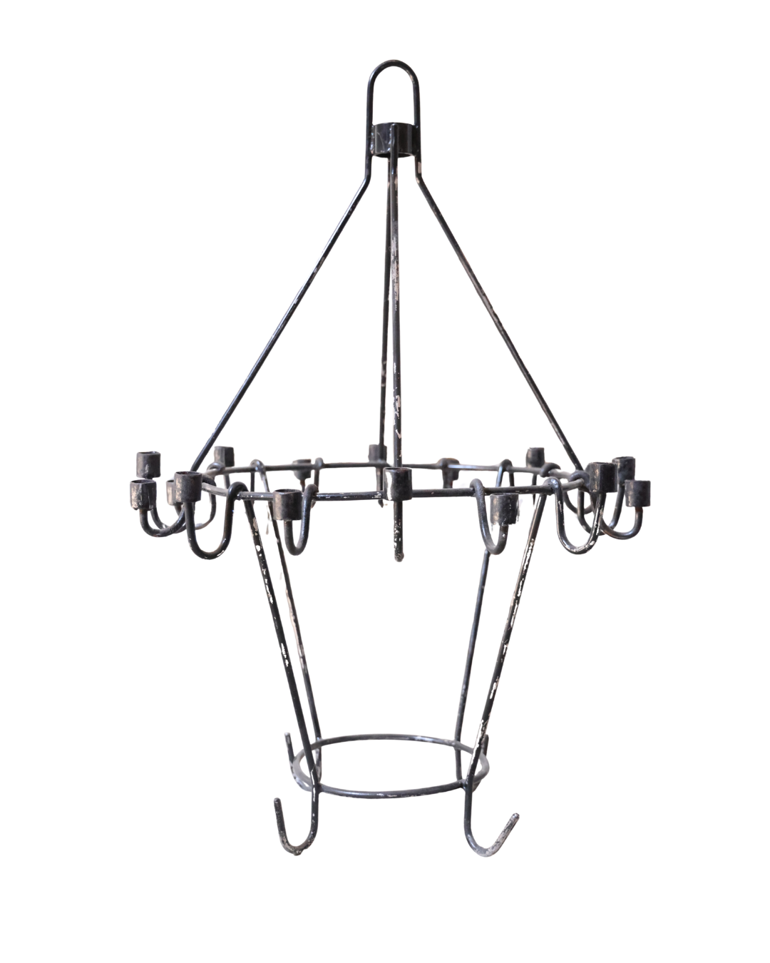 1940's French Iron Candelabra