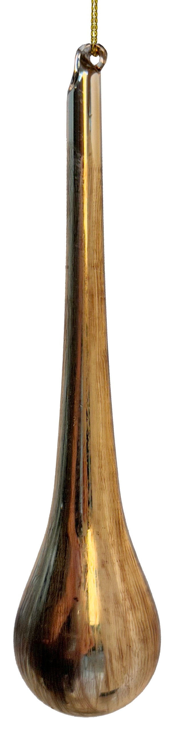 Gold Glass Drop Ornament