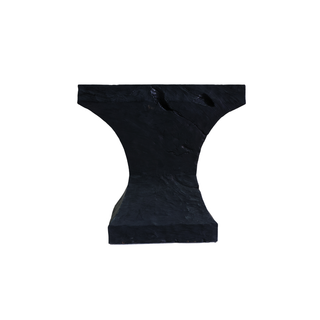 Black Teak Pedestal Table
