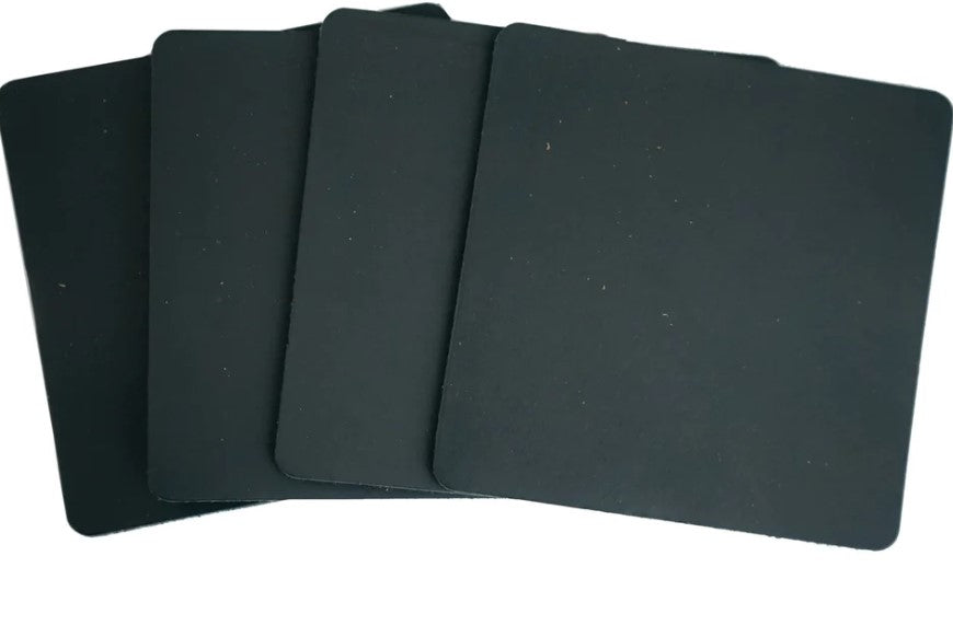 Ultra Leather Coaster in Onyx (Set of 4) - Thumbnail 3