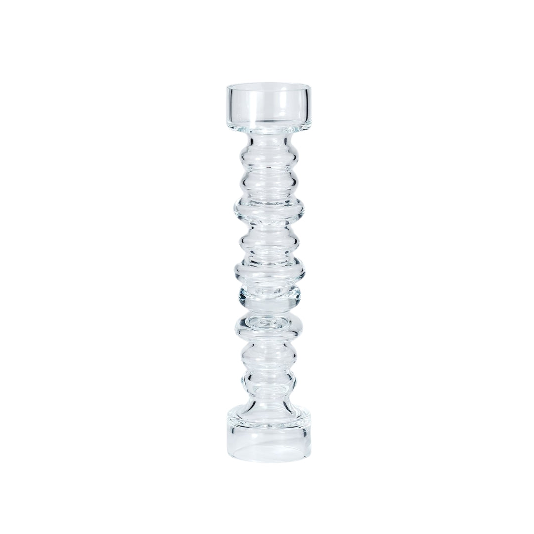 Glass Ribbed Candleholder/Vase - Thumbnail 3