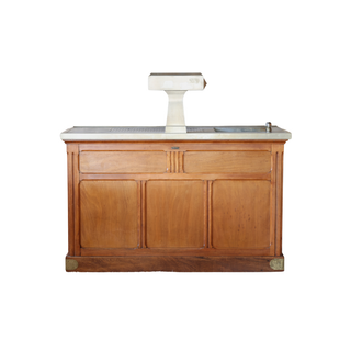 Antique Zinc Top Bar
