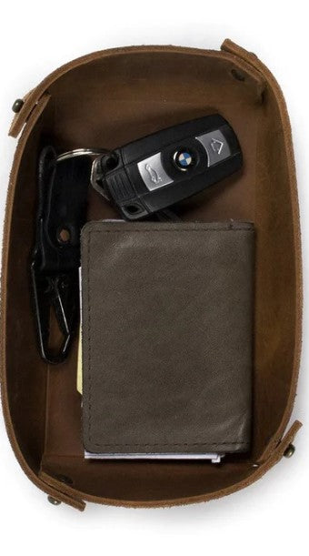Basin Leather Catch All Tray (Thick) - Thumbnail 2
