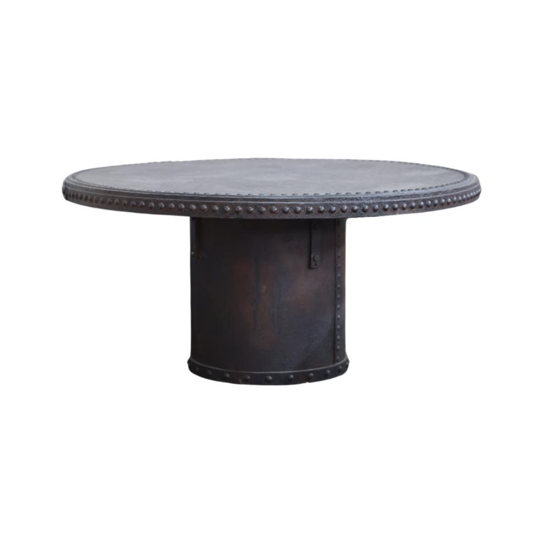 Antique Iron French Brewery Table