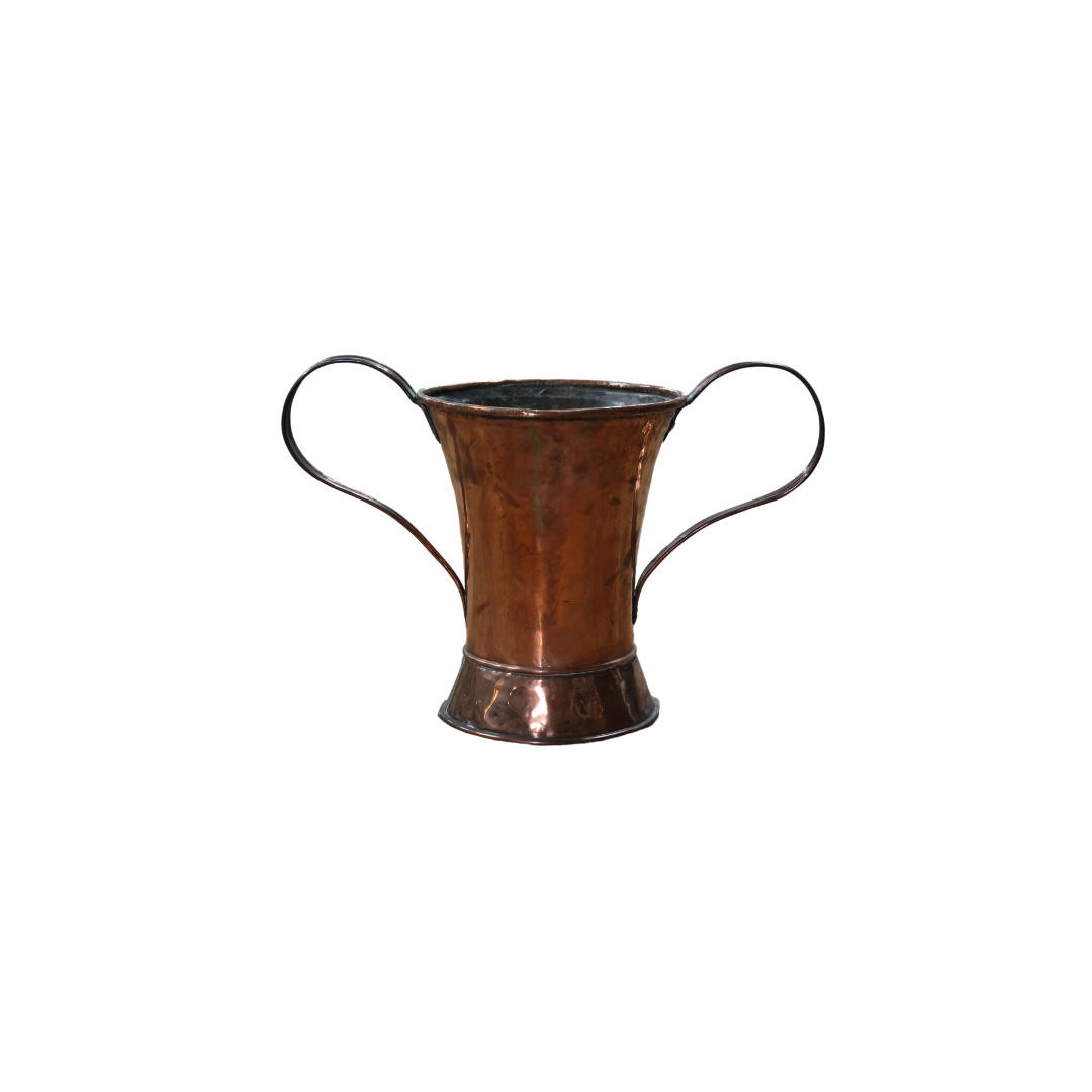 19th Century Two Handle Copper Ice Bucket
