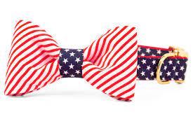 Merica Bow Tie Collar  Large
