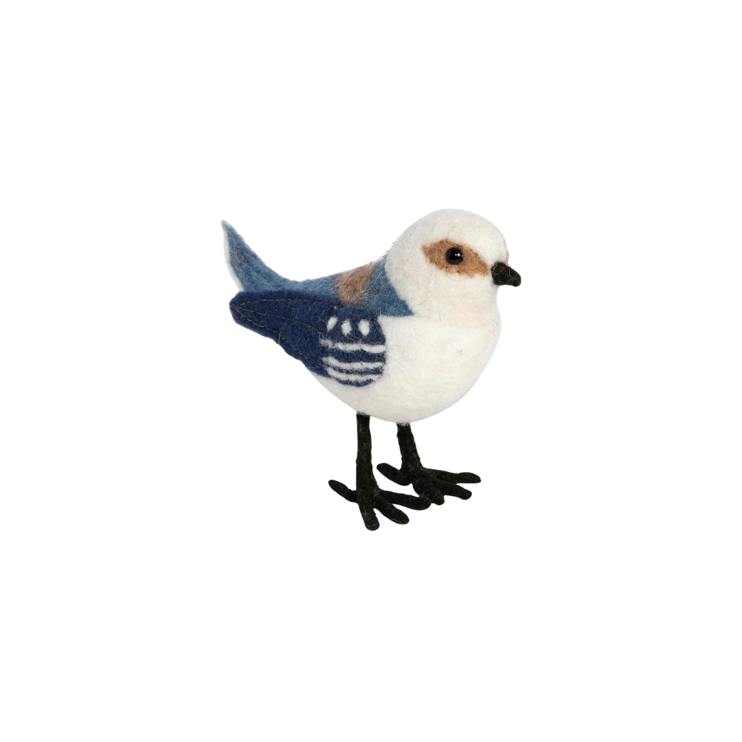 Wool Blue Warbler Ornament - Thumbnail 2