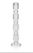 Luisa Crystal Glass Taper Holder 15"  Tall
