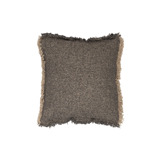 Riley Frayed Charcoal Pillow
