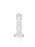 Luisa Crystal Glass Taper Holder 7.75"  Small
