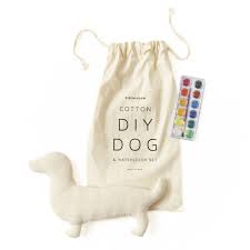 Dog & Watercolor Set Oat
