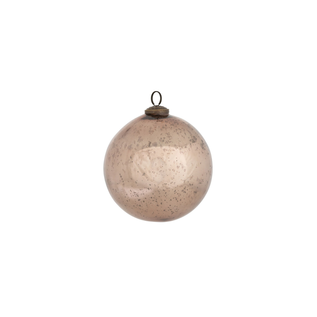Shiny Champagne Glass Ball Ornament
