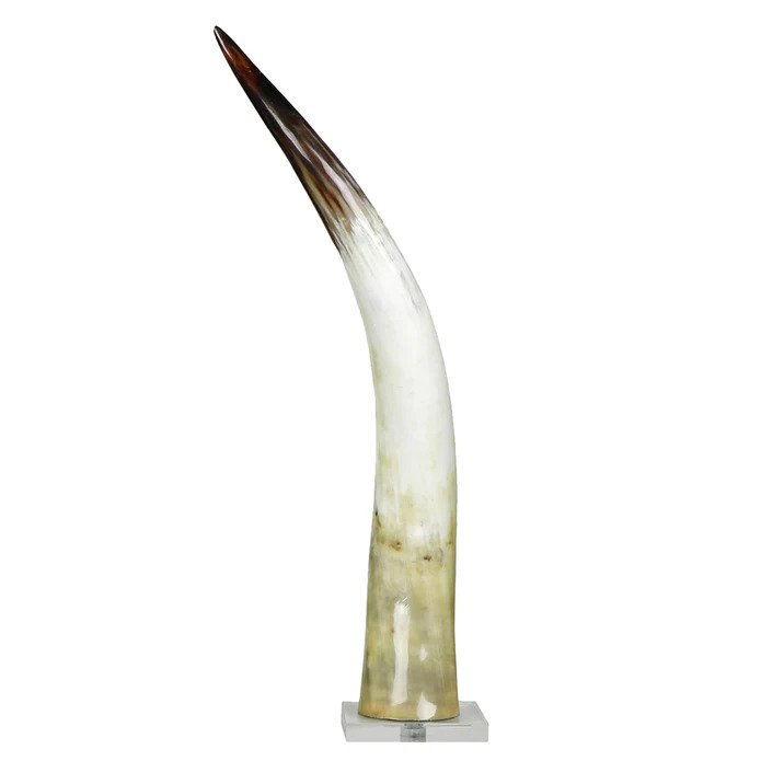Christopher Collection Cow Horn on Base