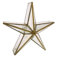 Glass Star Mirrored Candle Holder (Medium)
