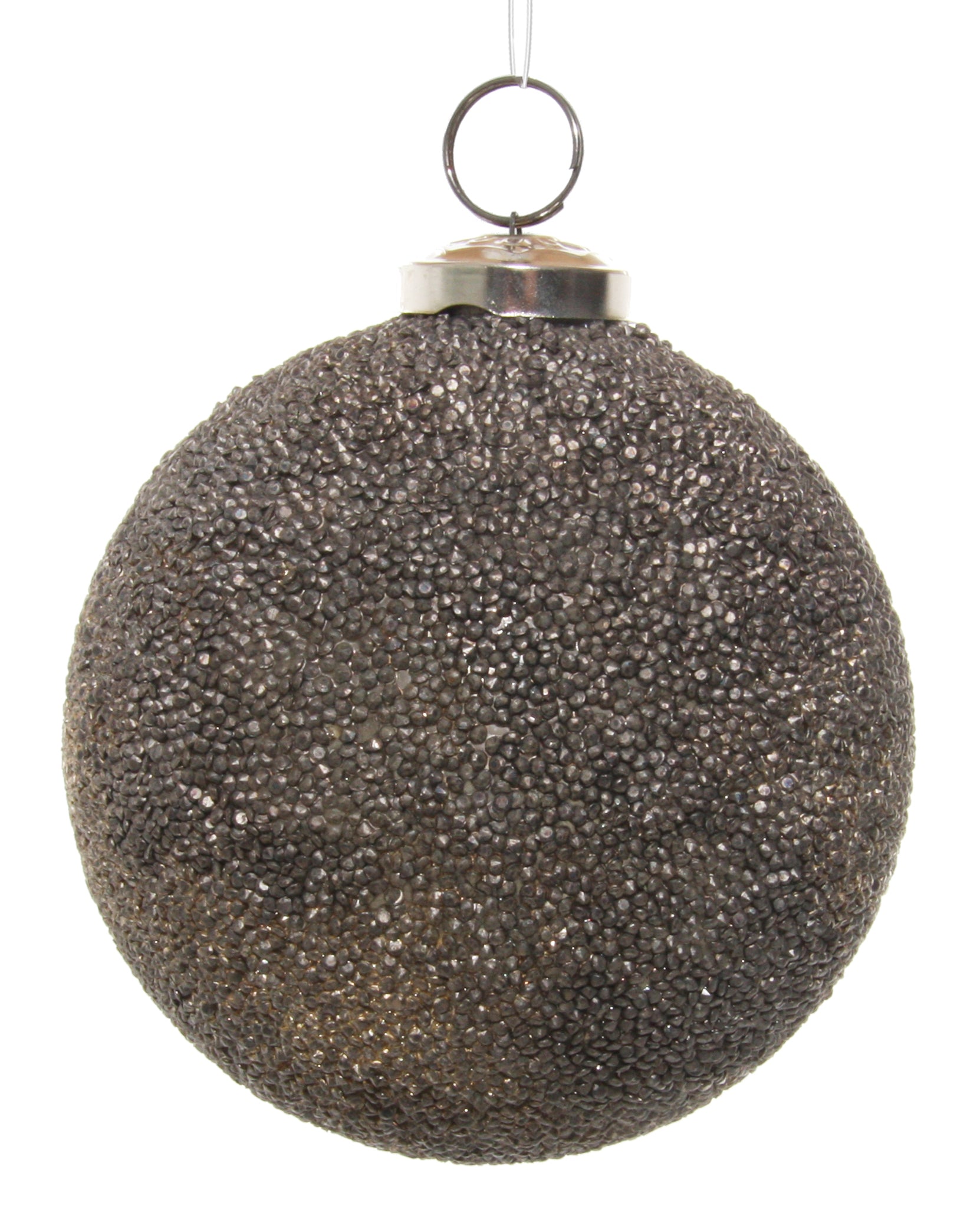 Copper Antique Crystal Glass Ball Ornament (Medium)