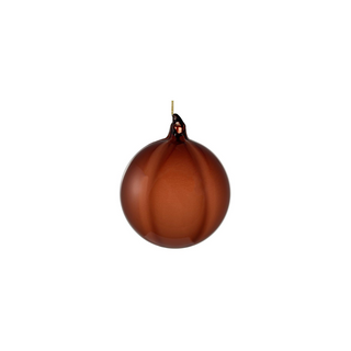 Mauve Lined Glass Ball
