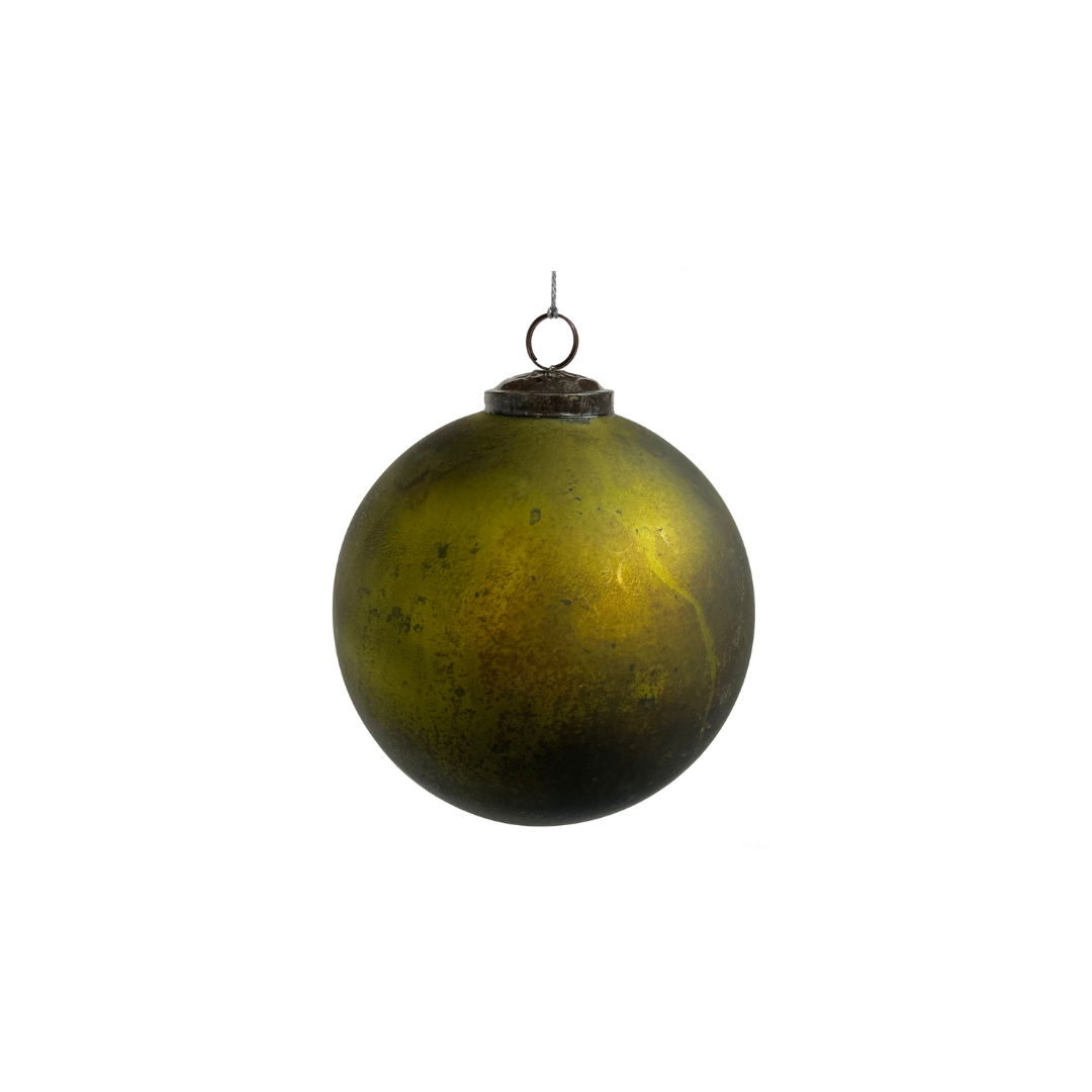 Green Copper Oxidized Glass Ball