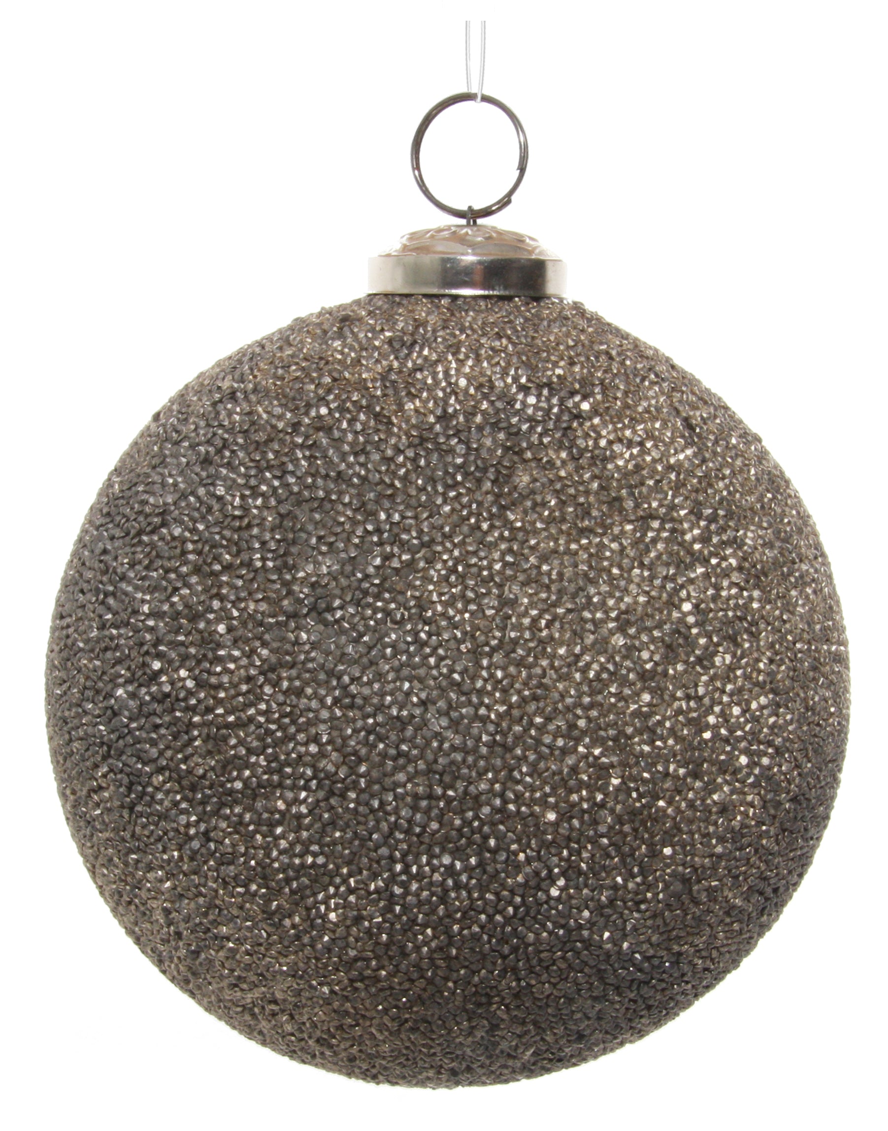 Copper Antique Crystal Glass Ball Ornament (Medium) - Thumbnail 2