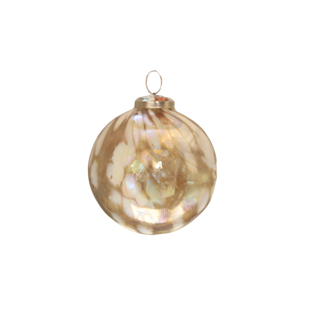 Opalescent Mottled Glass Ornament
