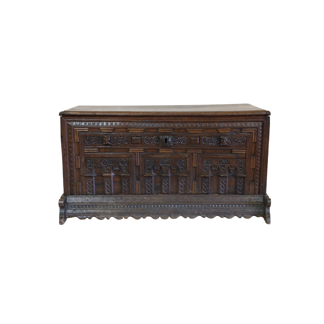 1720 German Trunk with Original Patina