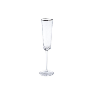 Aperitivo Platinum Rim Triangular Champagne Flute
