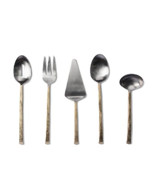 Montes Forward Gold Stainless Service Set